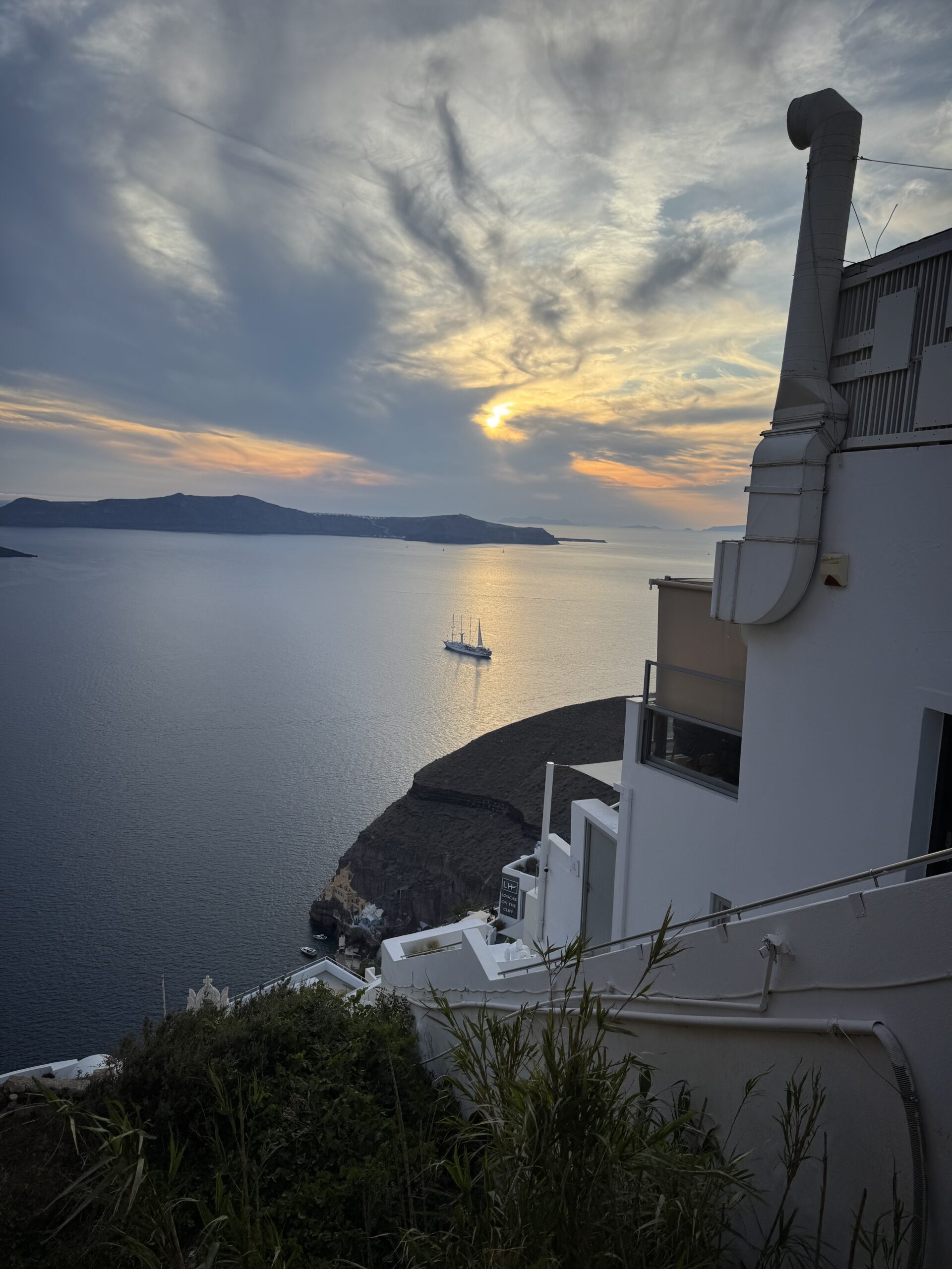 Santorin, horizon infini